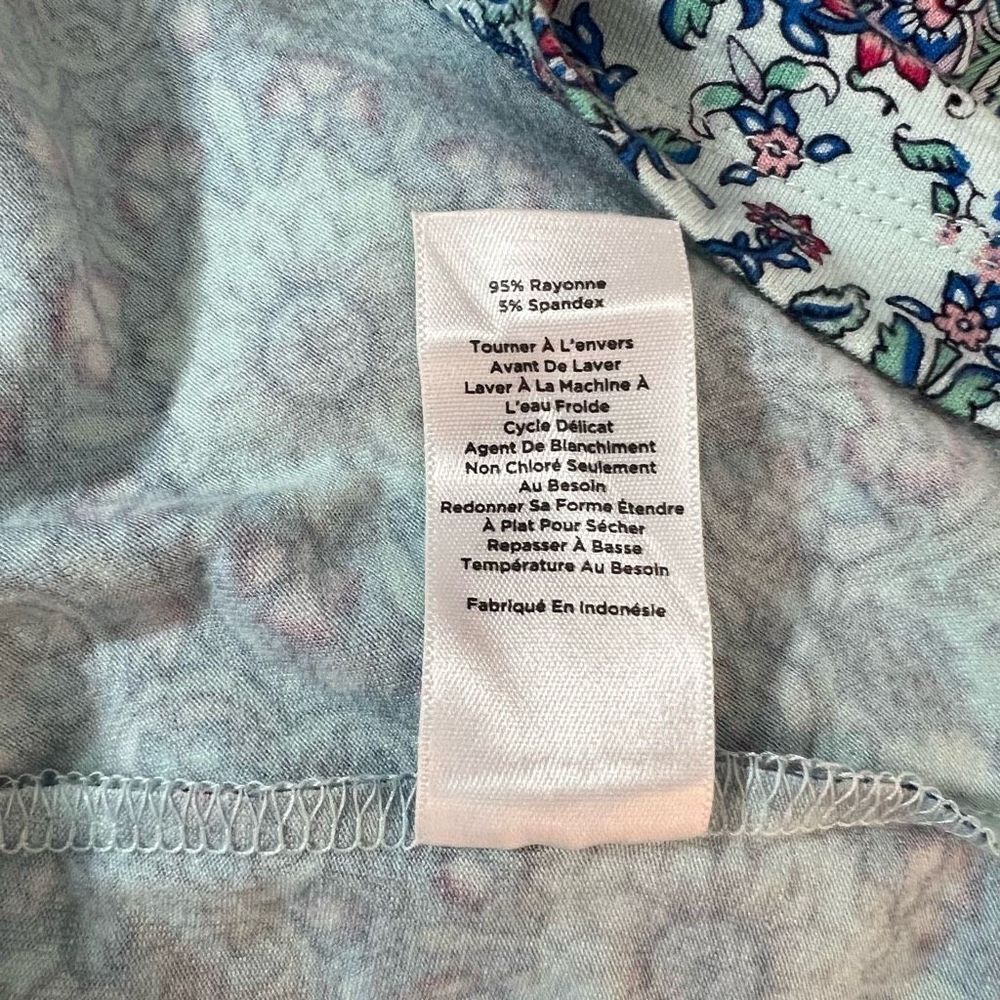 Talbots sleeveless paisley floral jersey maxi dress size small - Picture 9 of 10